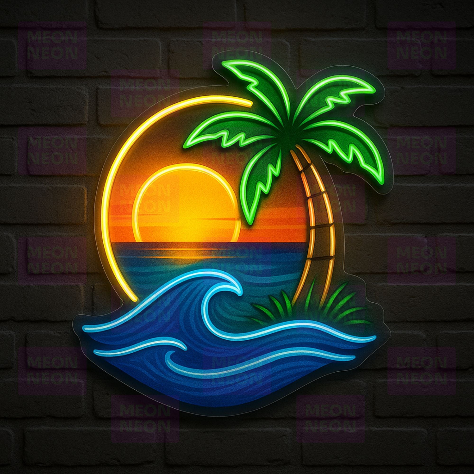 California Beach Neon Sign