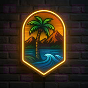 California Coastal Shield Neon Sign