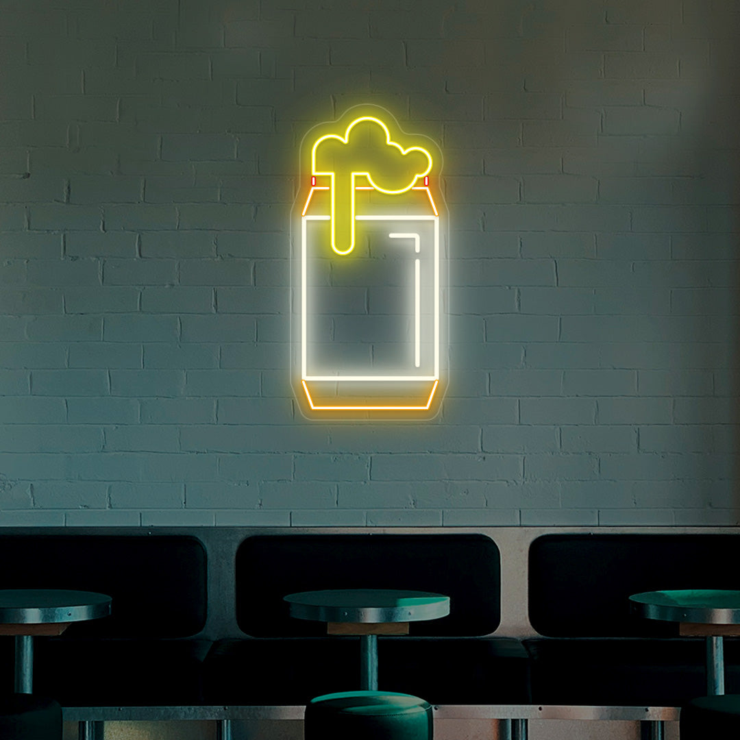 Beer Can Neon Sign - Multicolor image 2