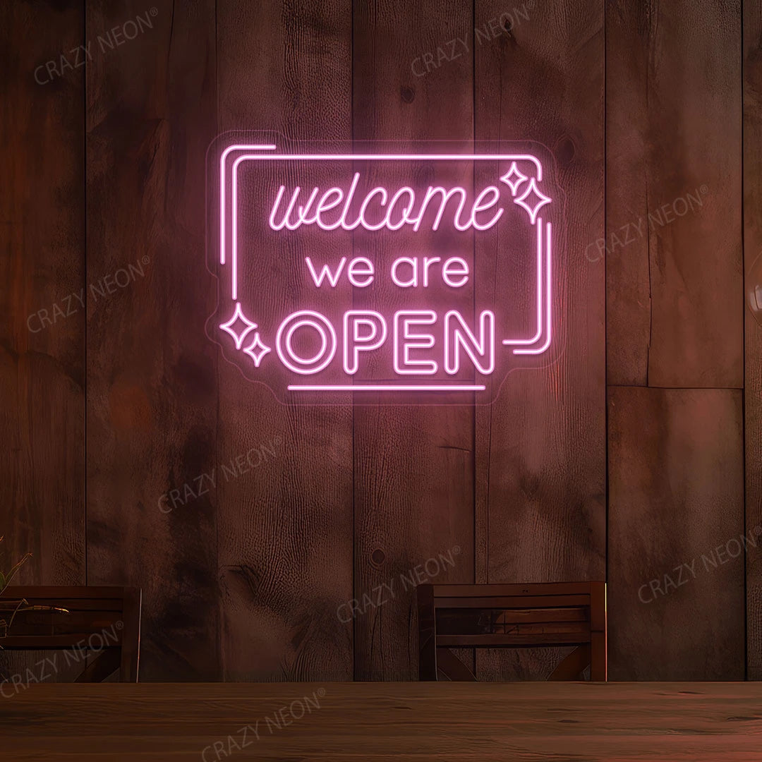 Welcome We are Open Sign image 2