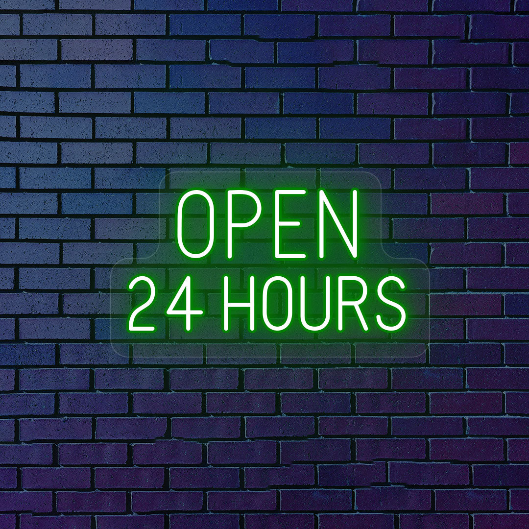 Open 24 Hours Sign image 8