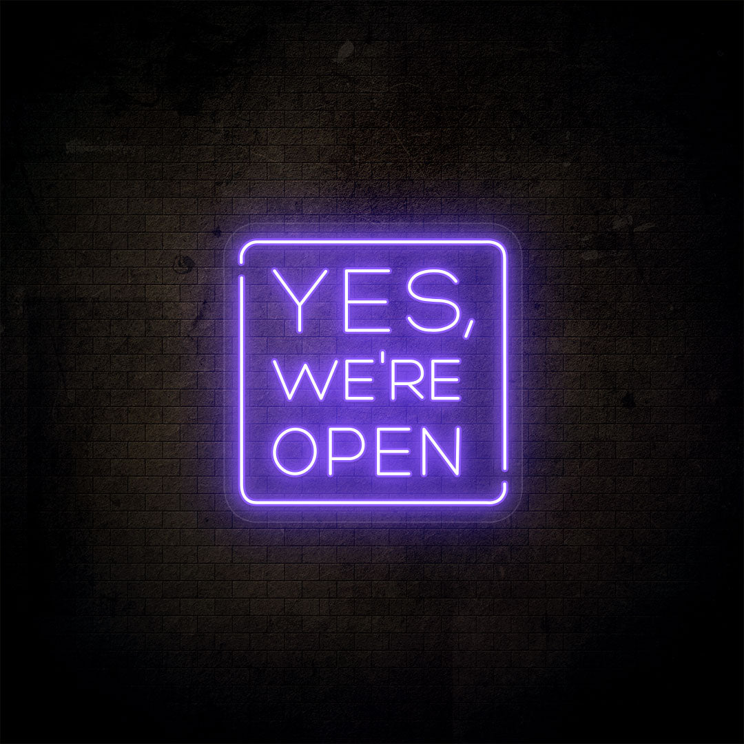 Yes, We're Open Neon Sign image 4