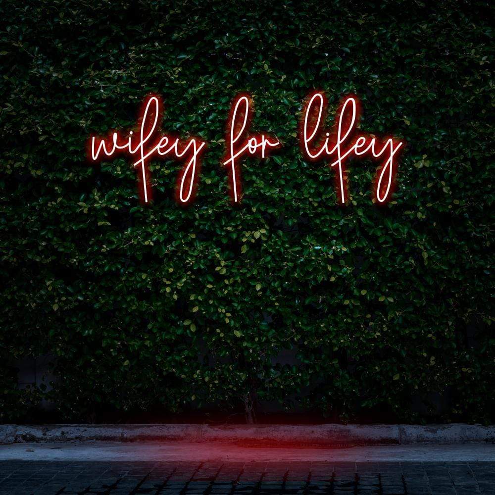 "Wifey For Lifey" Neon Sign image 6