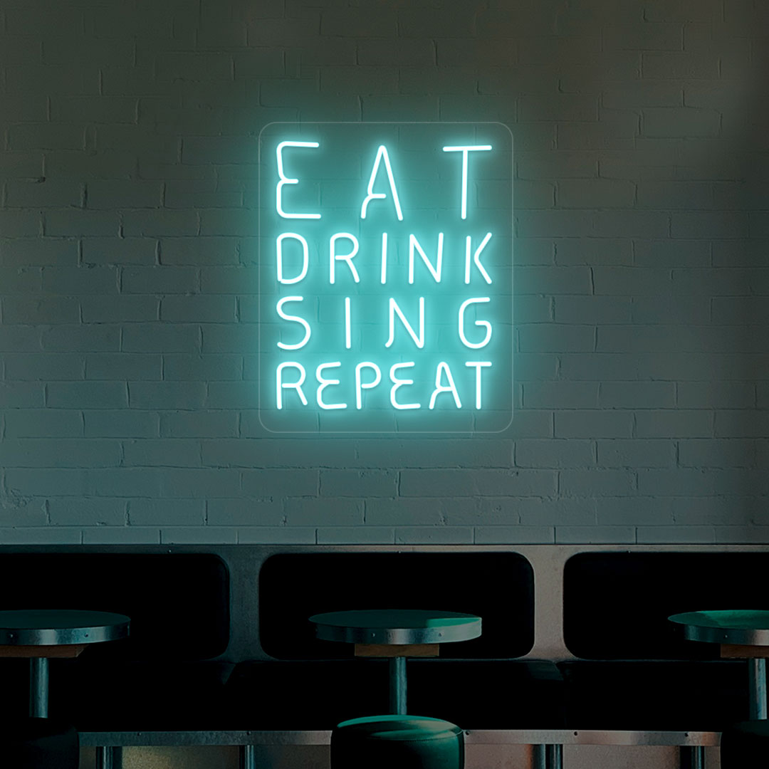 Eat Drink Sing Repeat Neon Sign image 5