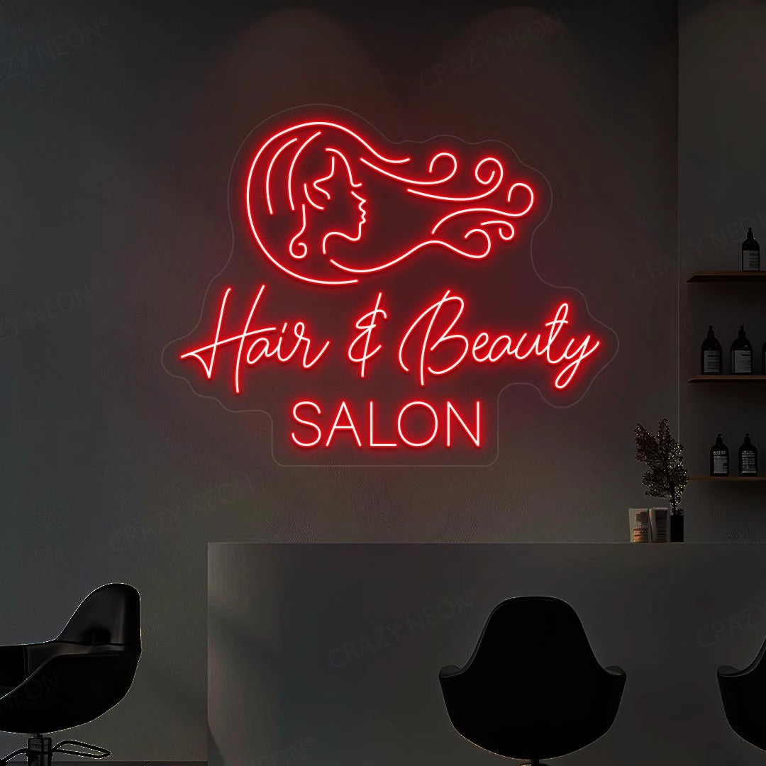 Hair & Beauty Salon Neon Sign image 1
