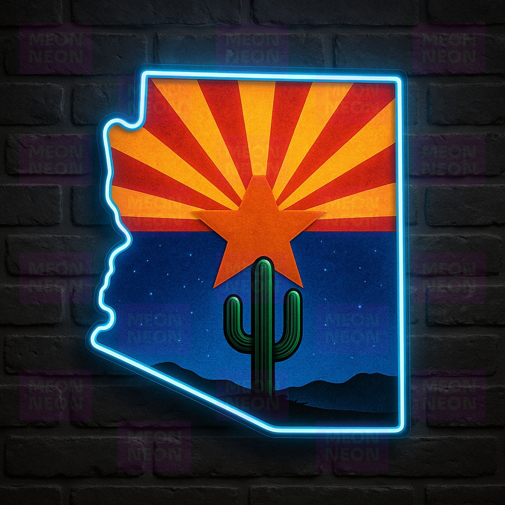 Arizona Pride - Modern State Flag Neon Sign