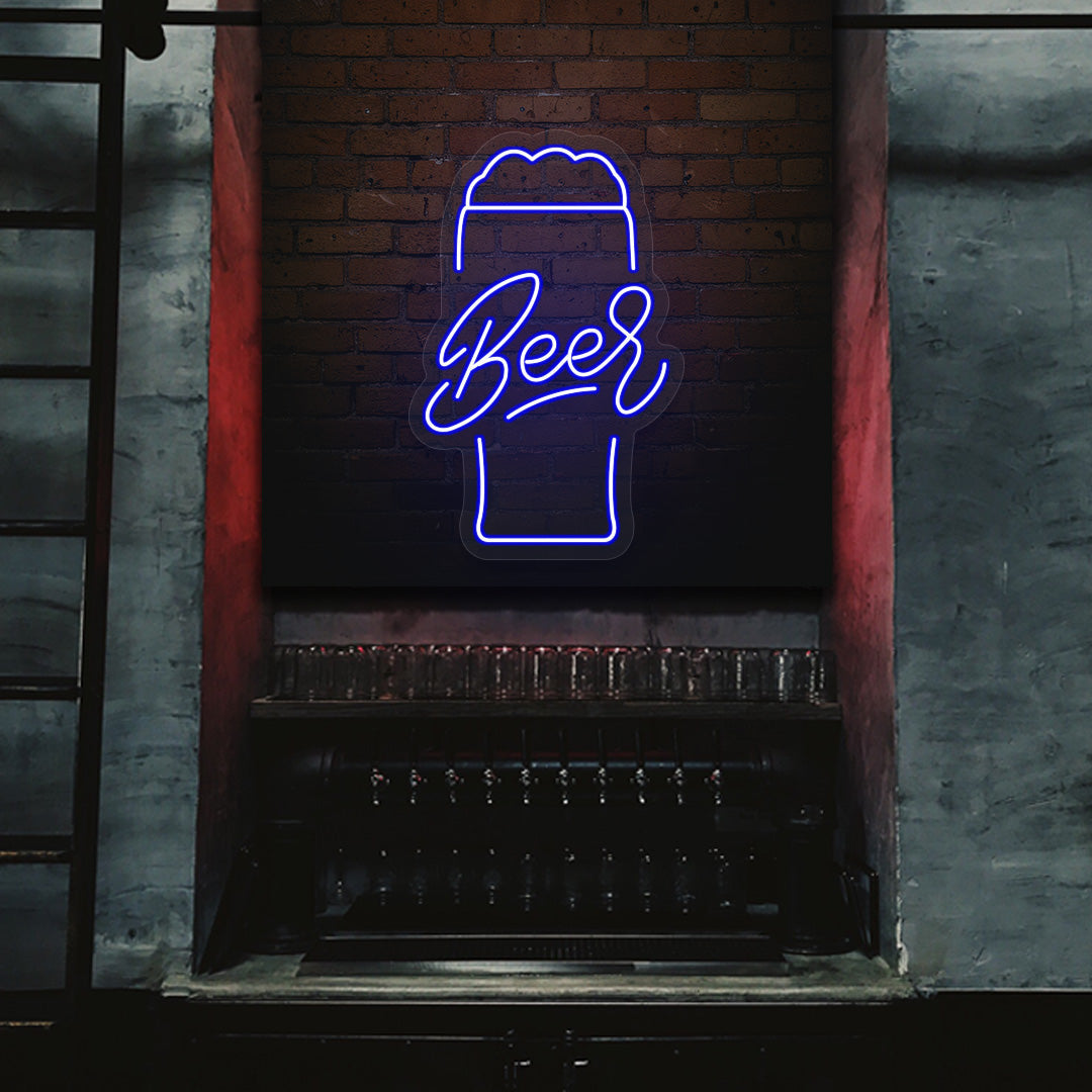 Beer Glass Neon Sign image 0