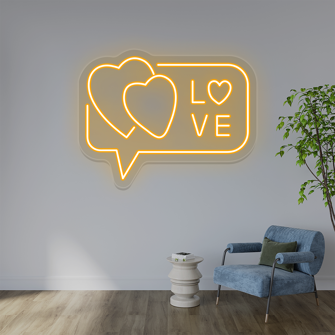 Love Hearts Neon Sign image 1