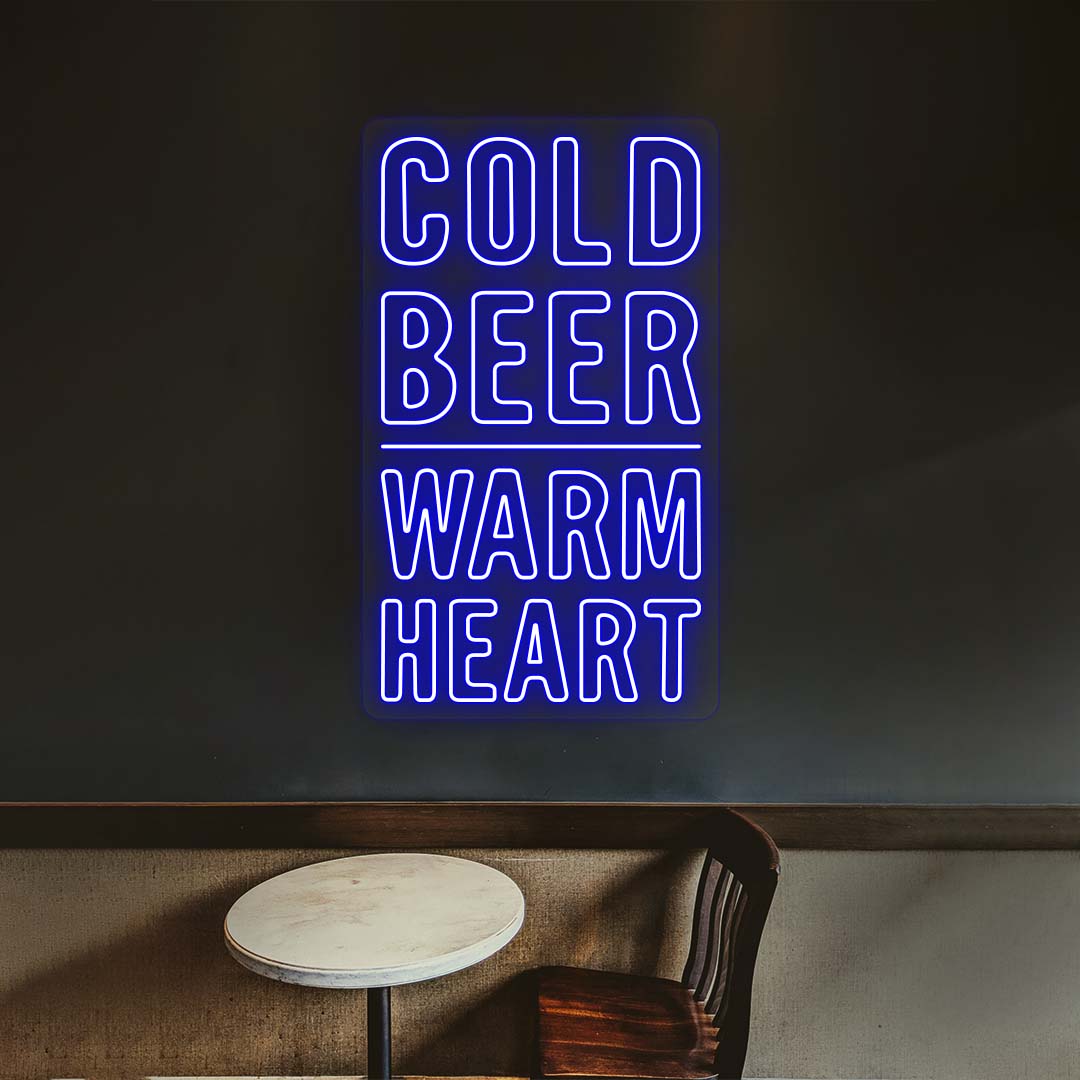 Cold Beer, Warm Heart Neon Sign image 7