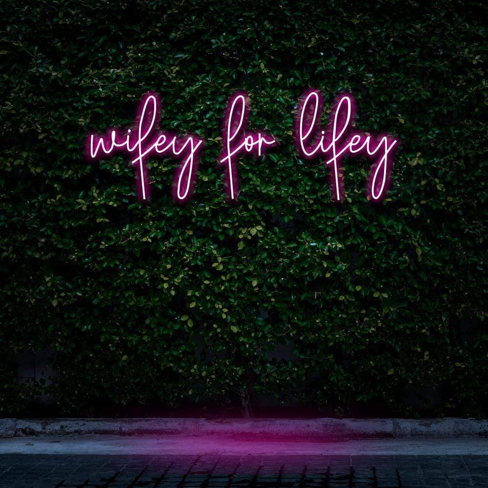 "Wifey For Lifey" Neon Sign image 4