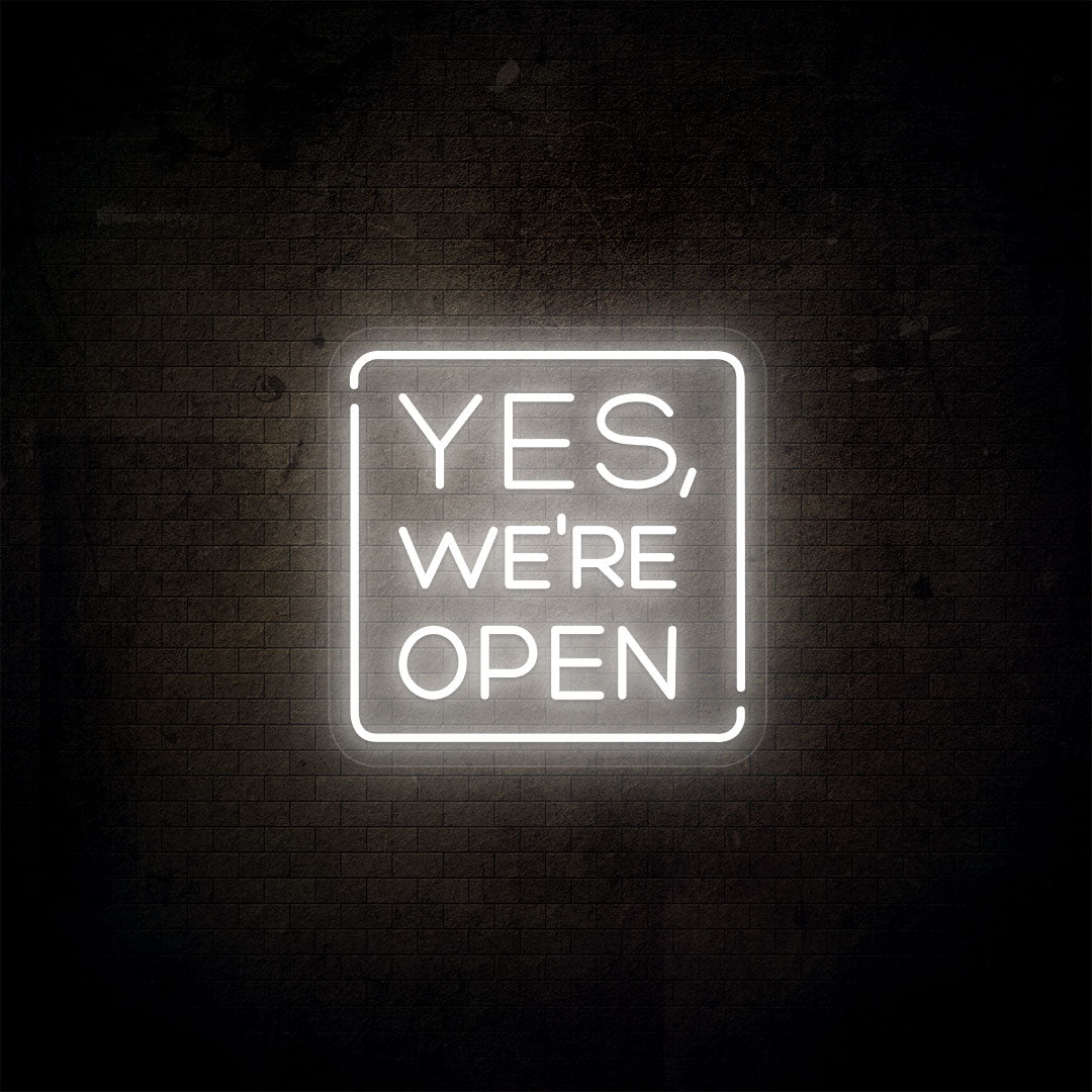 Yes, We're Open Neon Sign image 8
