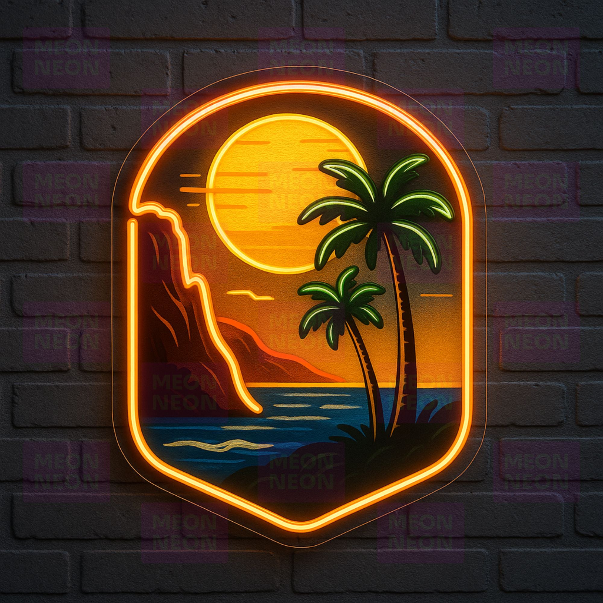California Vintage Badge Neon Sign