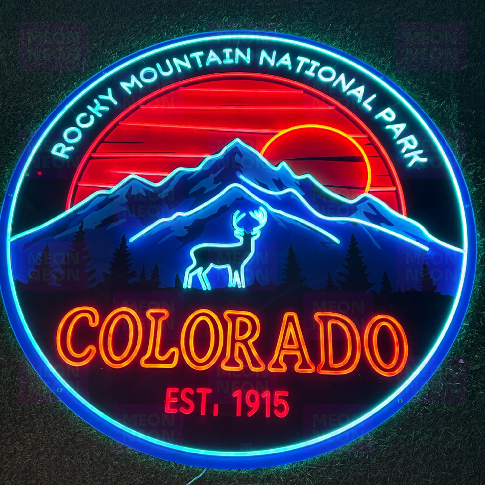 Rocky Mountain National Park LED Neon Sign