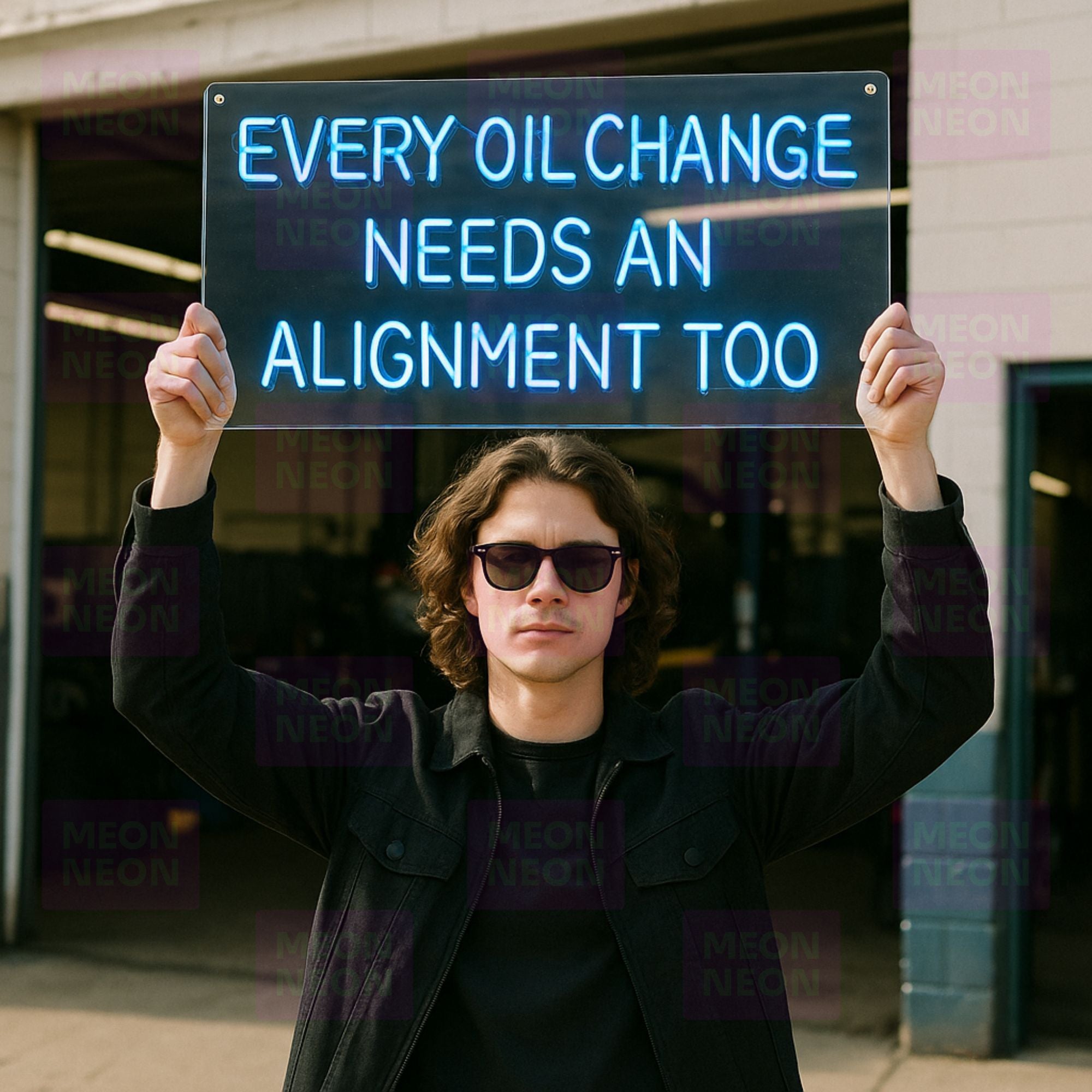 Every Oil Change Needs An Alignment Too - LED Neon Sign