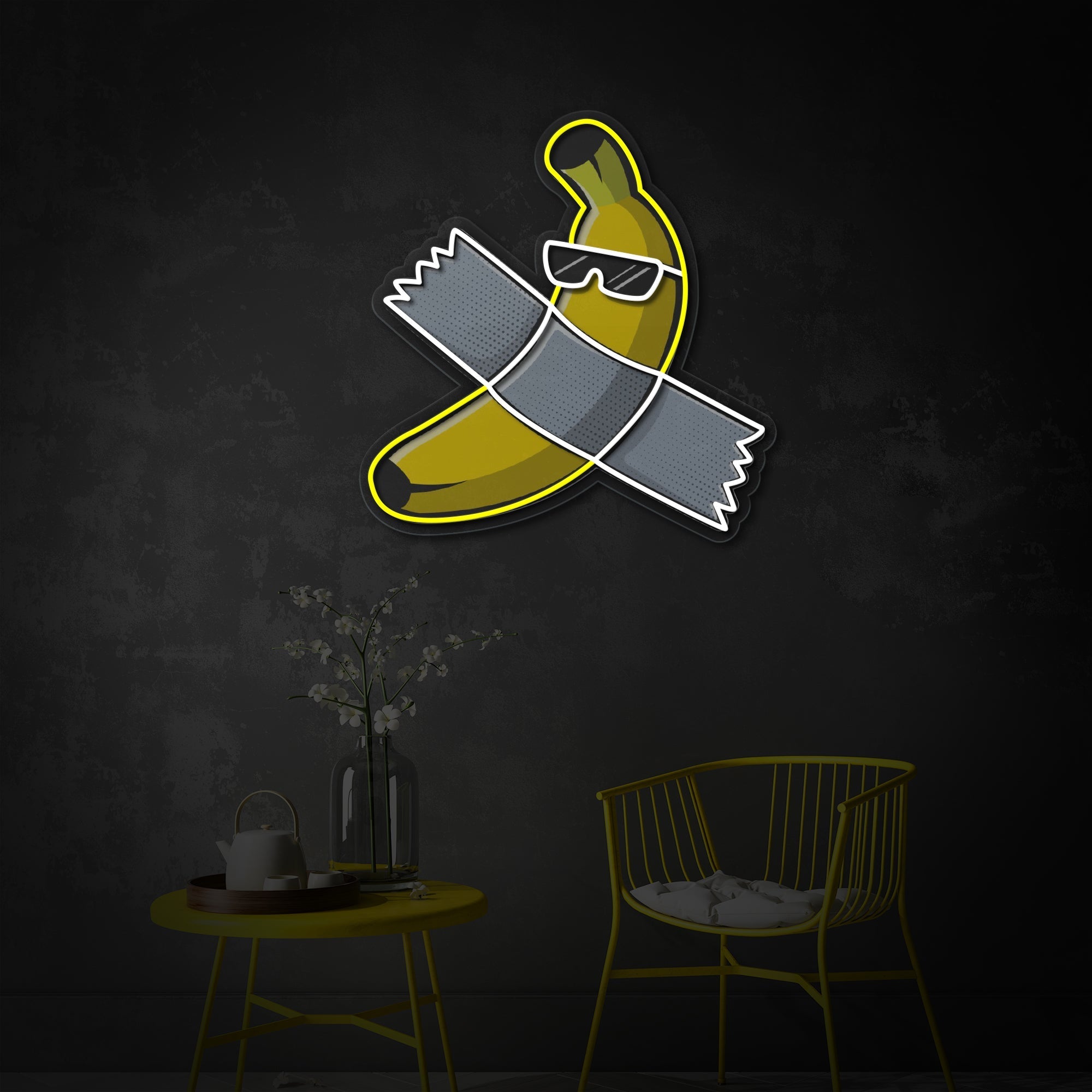 Banana Art LED Neon Sign | Contemporary Wall Decor