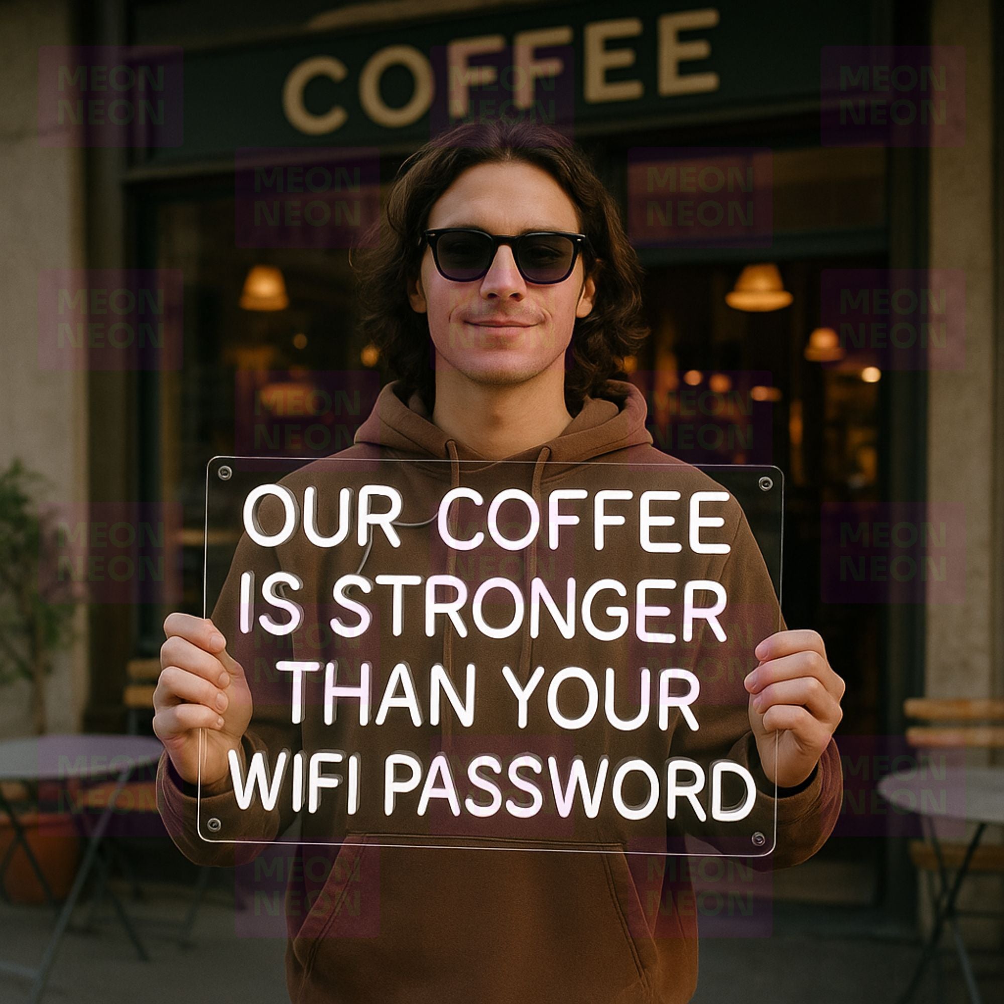 Our Coffee Is Stronger Than Your Wifi Password - LED Neon Sign