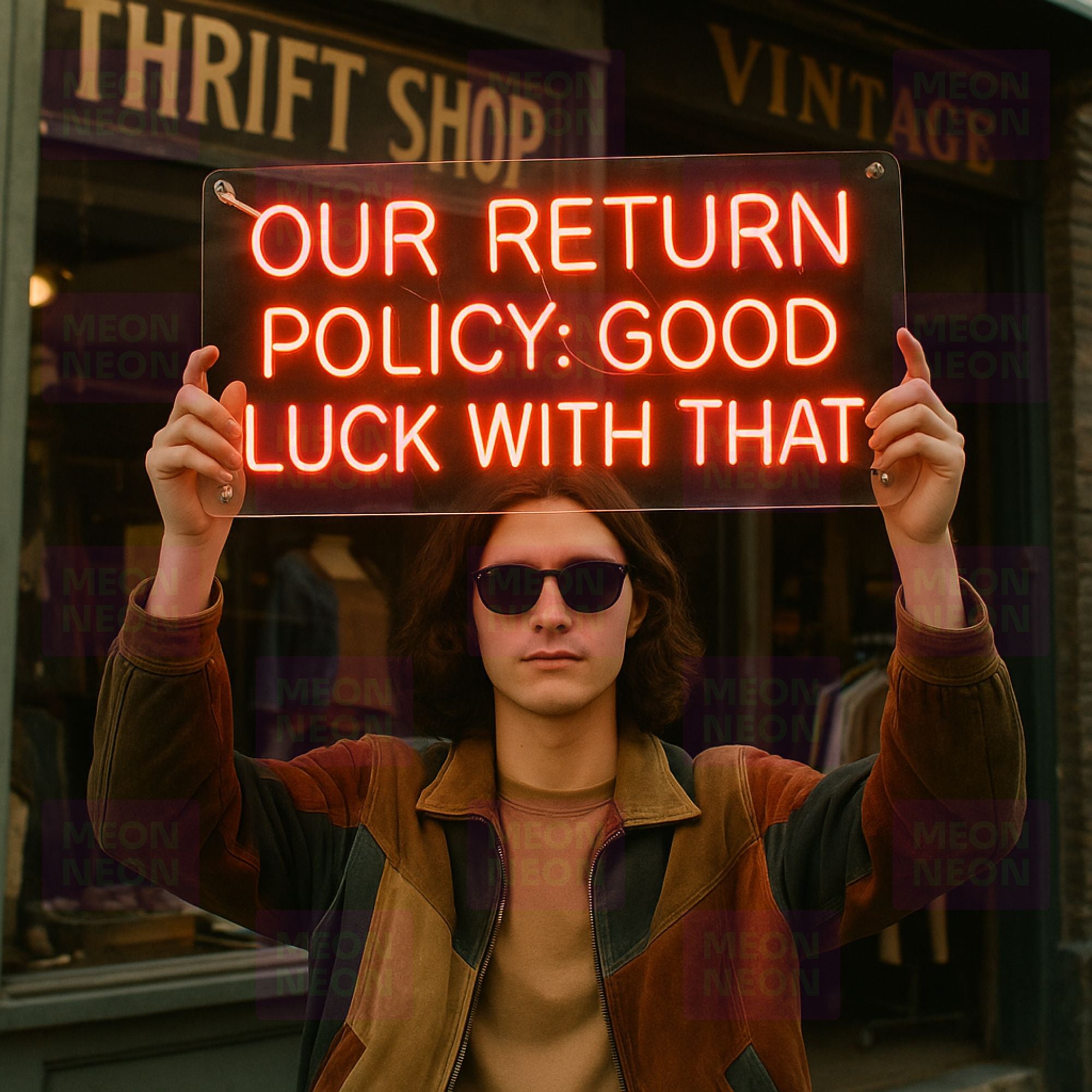 Our Return Policy: Good Luck With That - LED Neon Sign