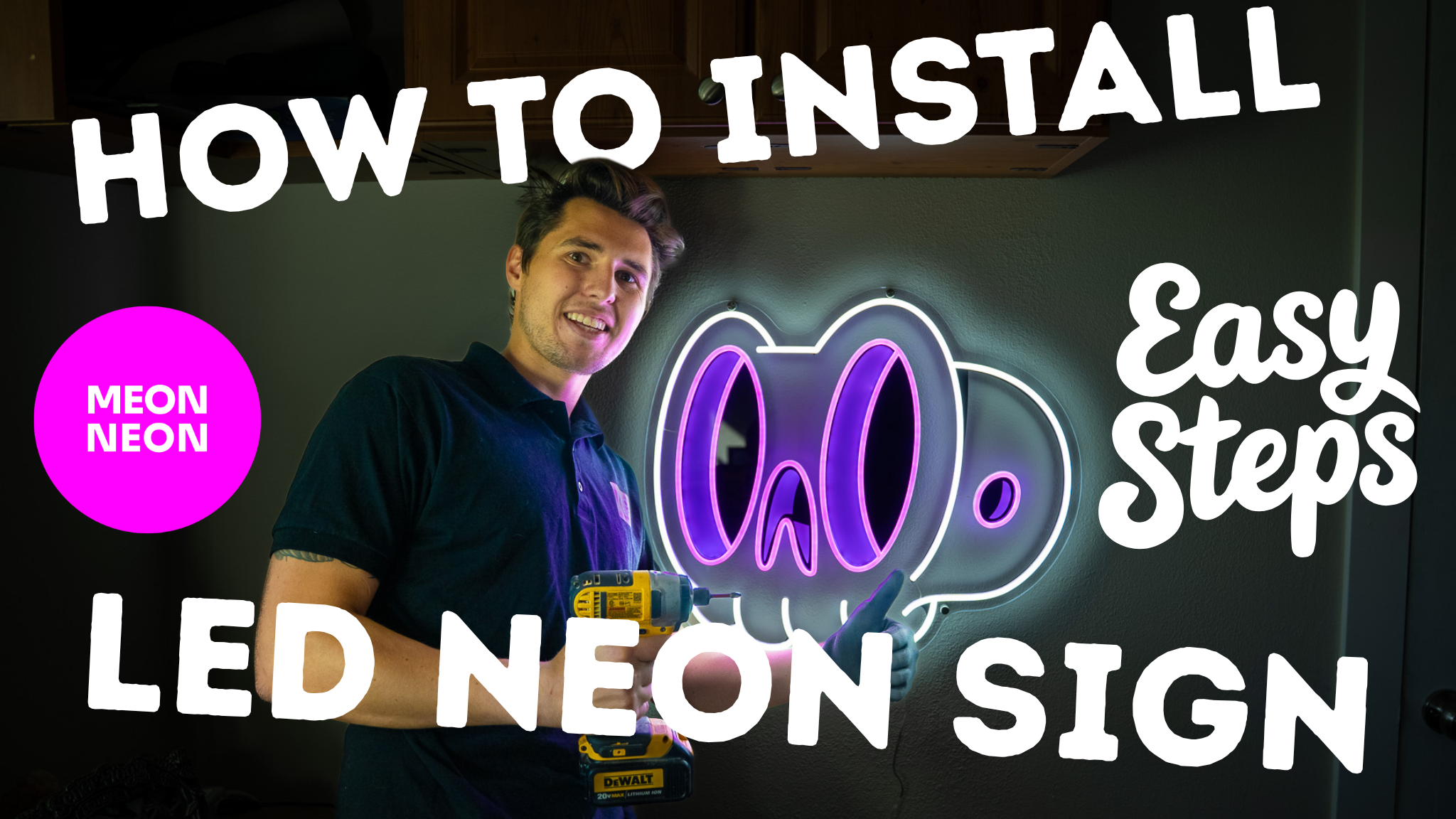 Load video: How To Install A LED Neon Sign