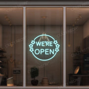 We're Open Neon Sign image 0