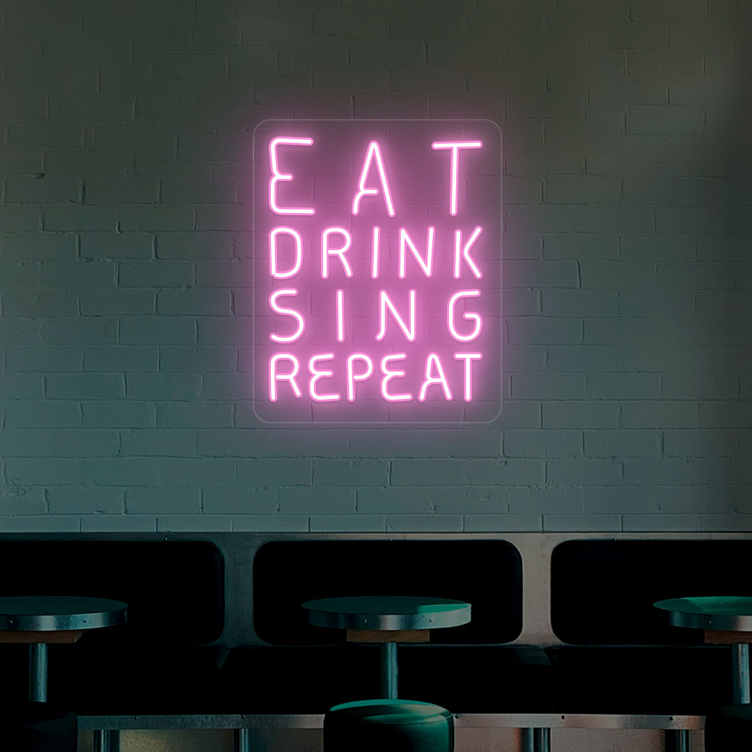 Eat Drink Sing Repeat Neon Sign image 3