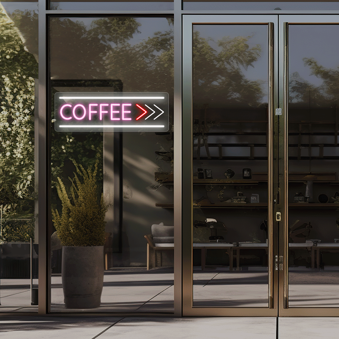Coffee With Arrow Animated Neon Sign image 7