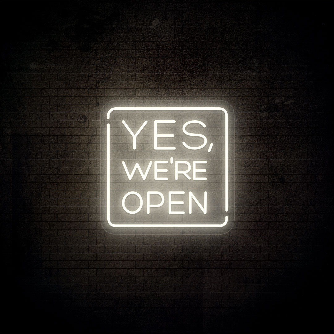 Yes, We're Open Neon Sign image 9