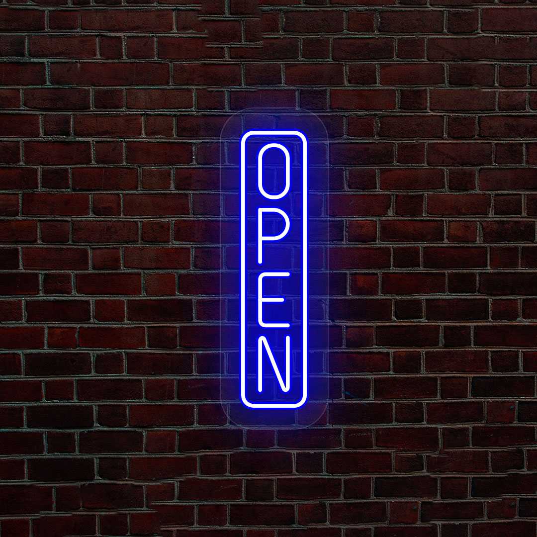 Vertical Open Neon Sign image 7
