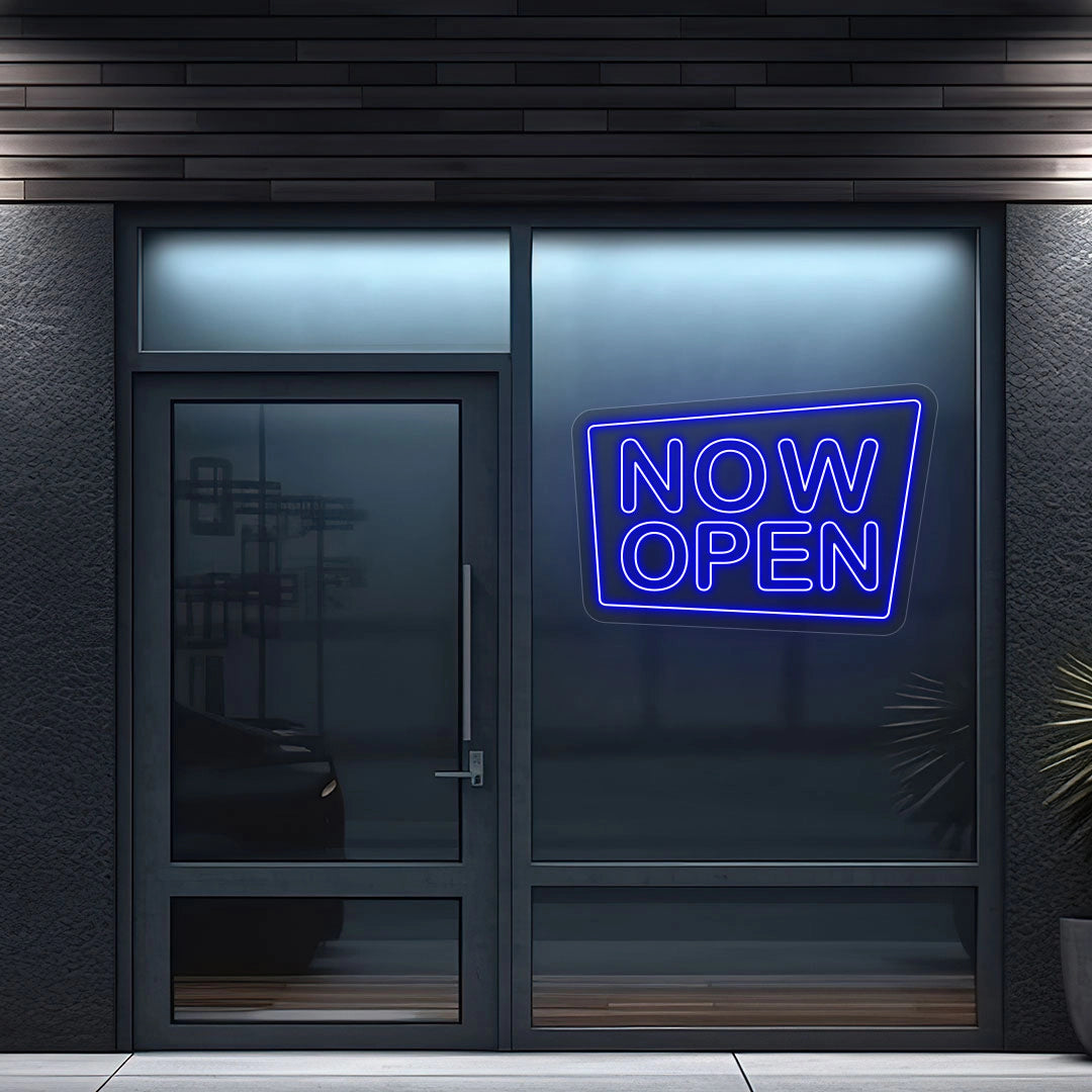 Now Open Square Sign image 8