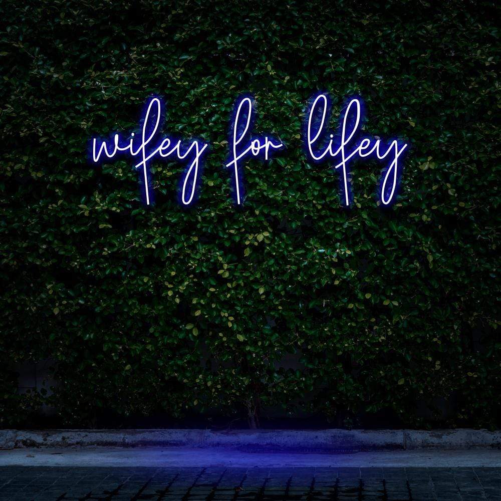 "Wifey For Lifey" Neon Sign image 1
