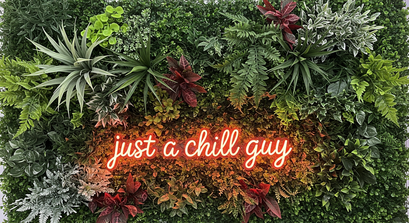 Just A Chill Guy LED Neon Sign | Viral Meme Design