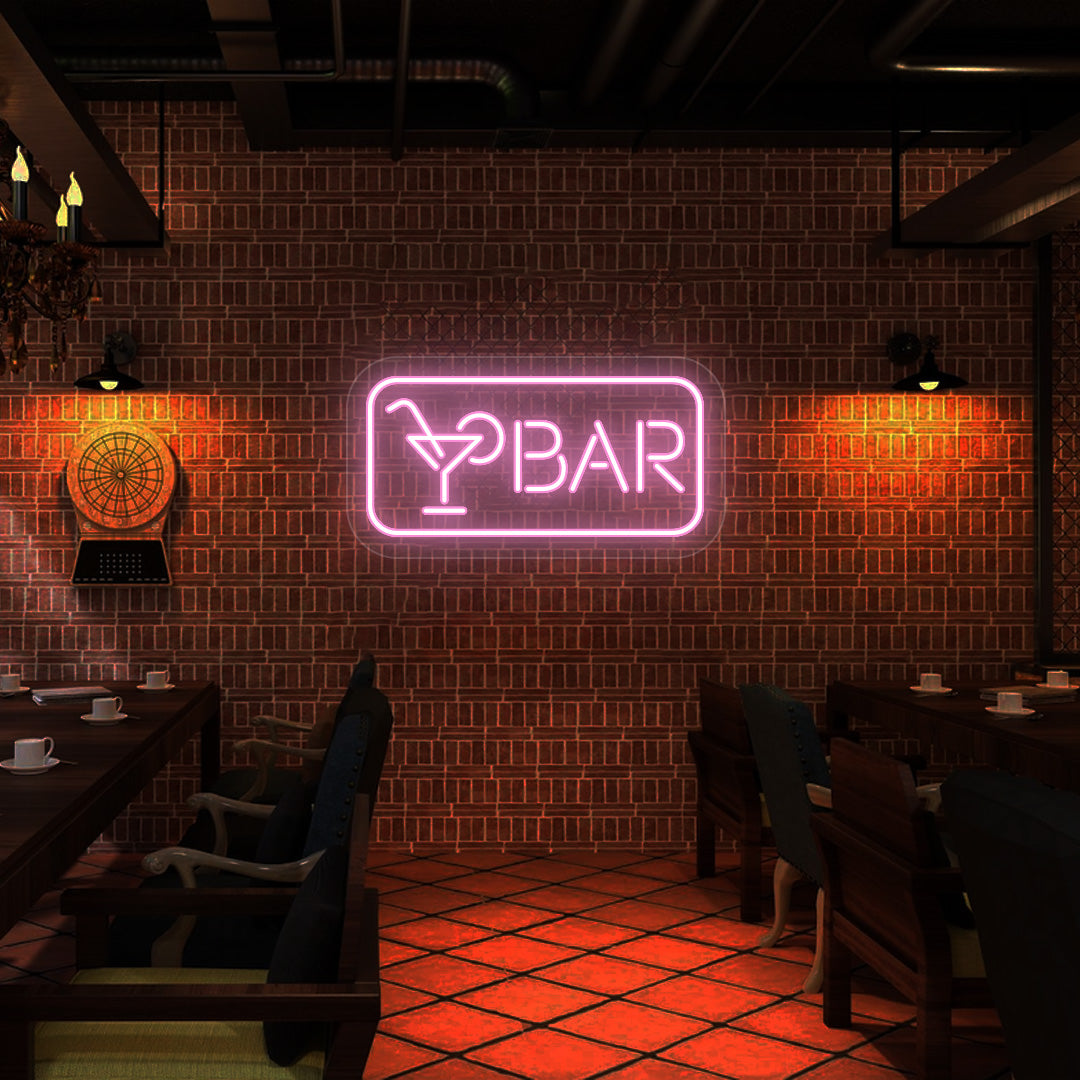 Cocktail Glass Bar Neon Sign image 3