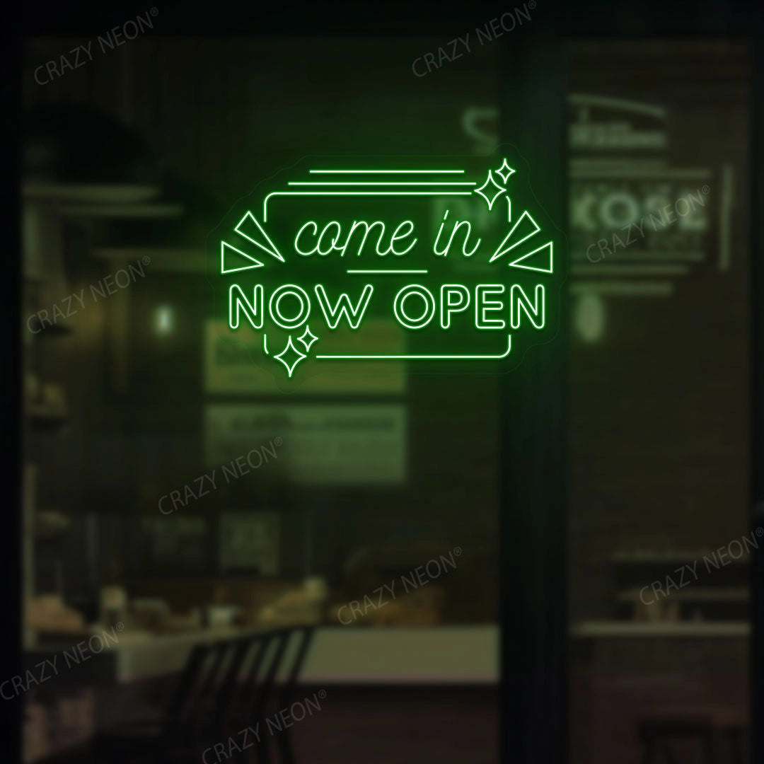 Come in Now Open Sign image 4
