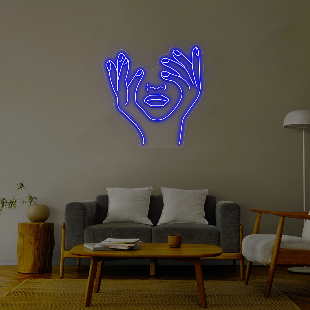 Aesthetic Face Neon Sign image 1