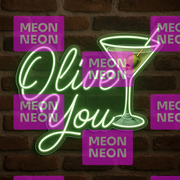Olive You LED Neon Sign