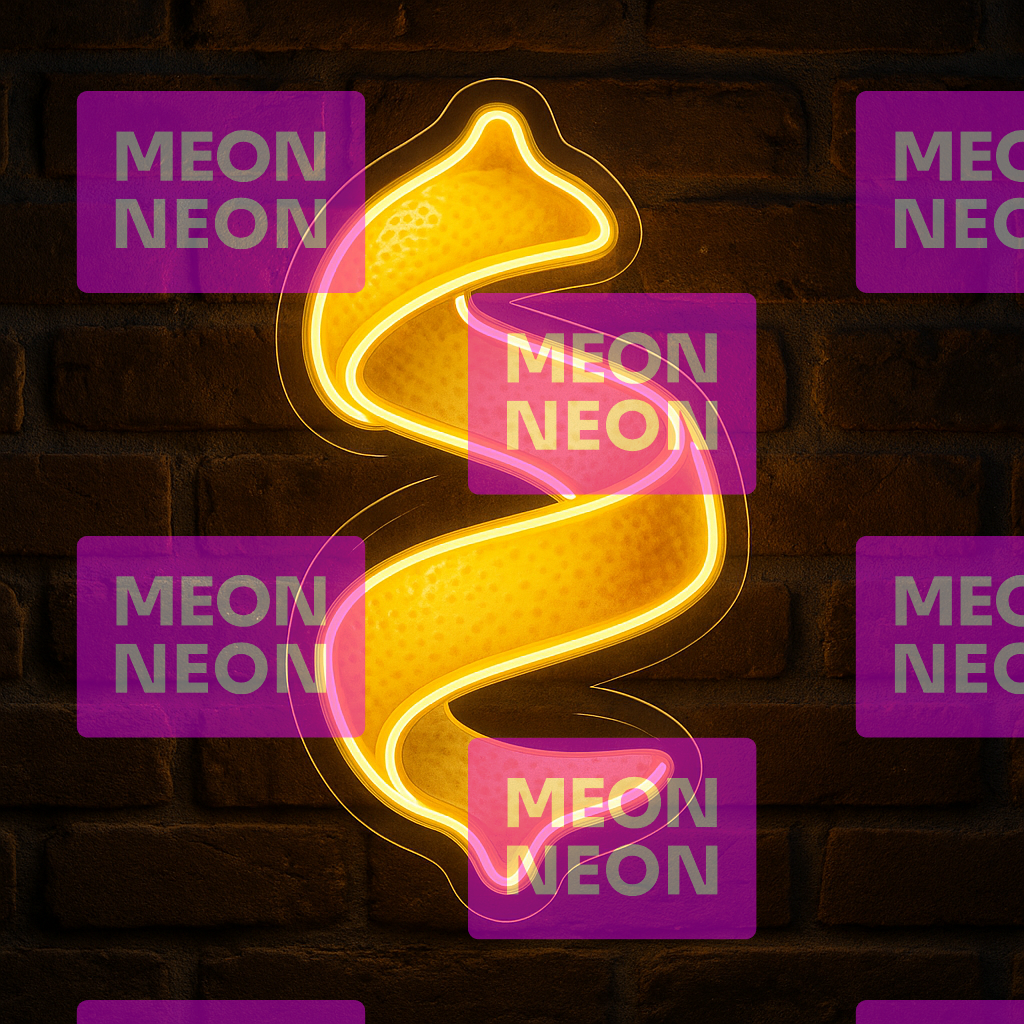 Zesty Lemon Twist LED Neon Sign