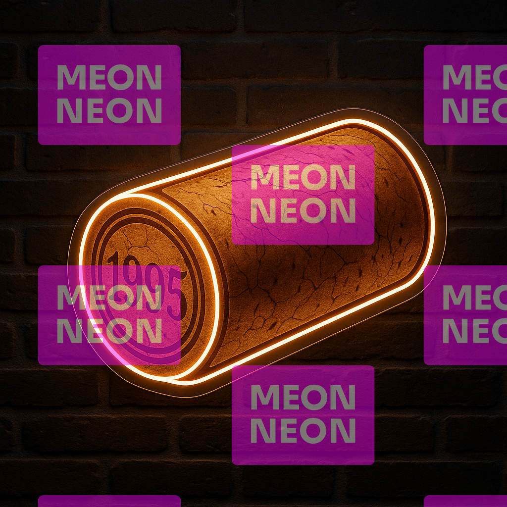 Vintage Wine Cork LED Neon Sign