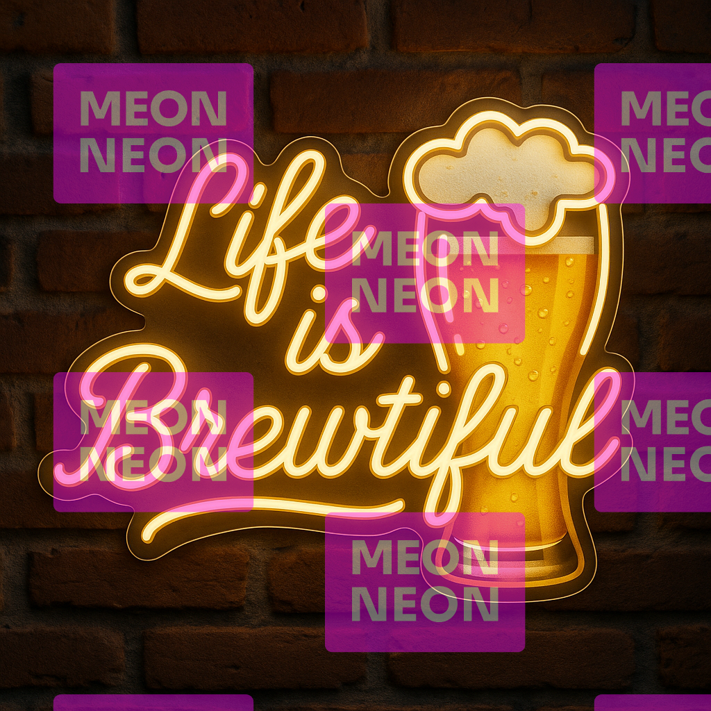 Life Is Brewtiful LED Neon Sign