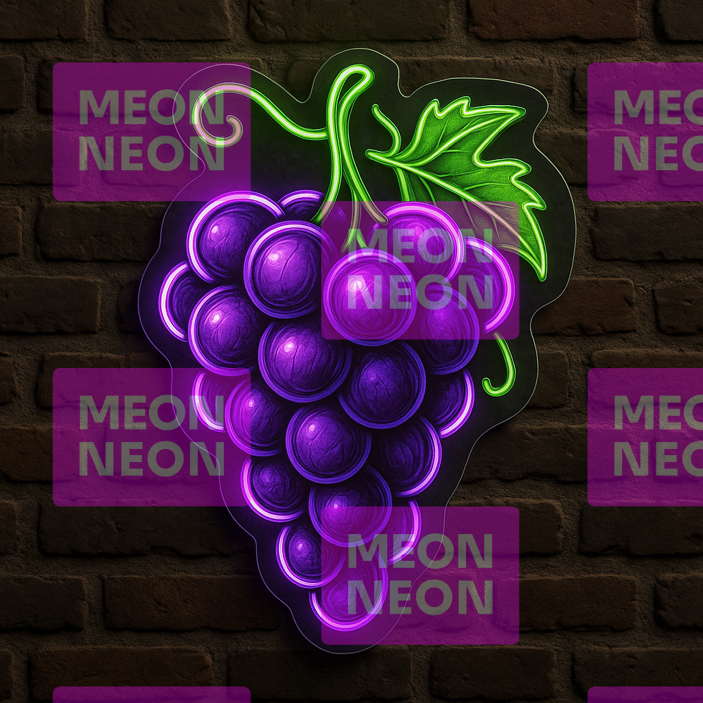 Grapes Cluster LED Neon Sign
