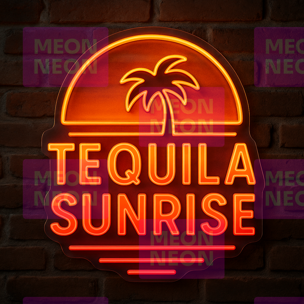 Tequila Sunrise Gradient LED Neon Sign