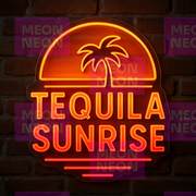 Tequila Sunrise Gradient LED Neon Sign