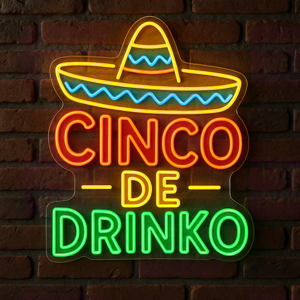Cinco de Drinko LED Neon Sign
