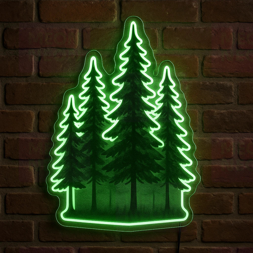 Michigan Pine Forest LED Neon Sign