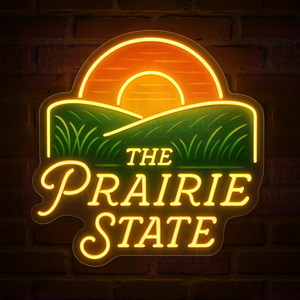 Prairie State Sunrise LED Neon Sign