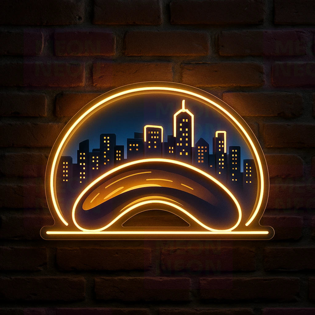 Chicago Bean Sculpture LED Neon Sign