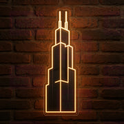 Willis Tower Outline LED Neon Sign