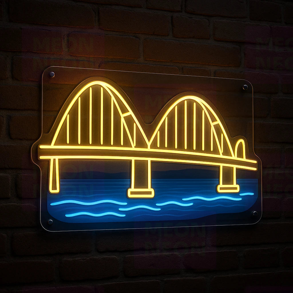 Quad Cities Bridge LED Neon Sign