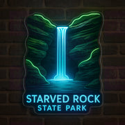 Starved Rock Falls LED Neon Sign