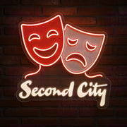 Second City Comedy LED Neon Sign