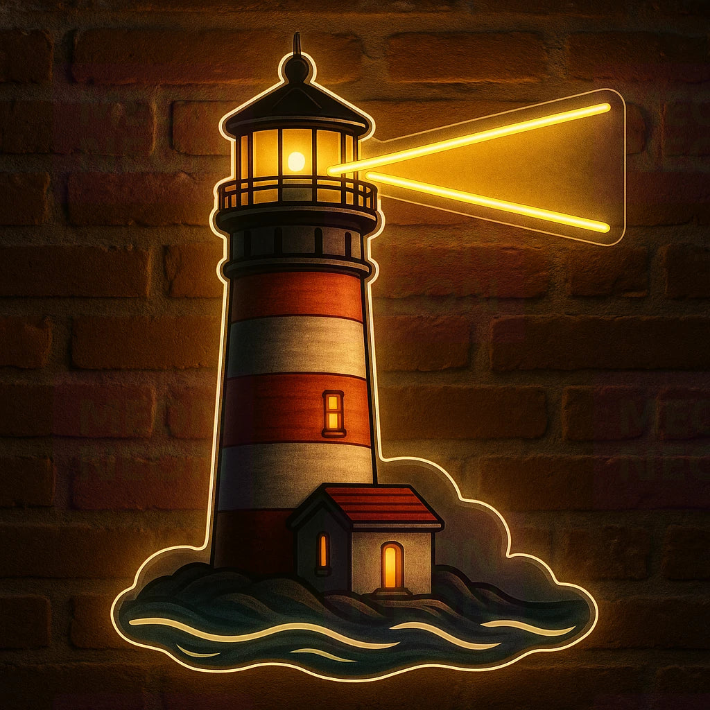 Washington Lighthouse Beacon LED Neon Sign