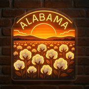 Cotton Field Sunset LED Neon Sign